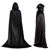 Easy To Wrinkle Multipurpose Witch Carnival Cosplay Fancy Party Hooded Cloak Robes Party Coat Cloak