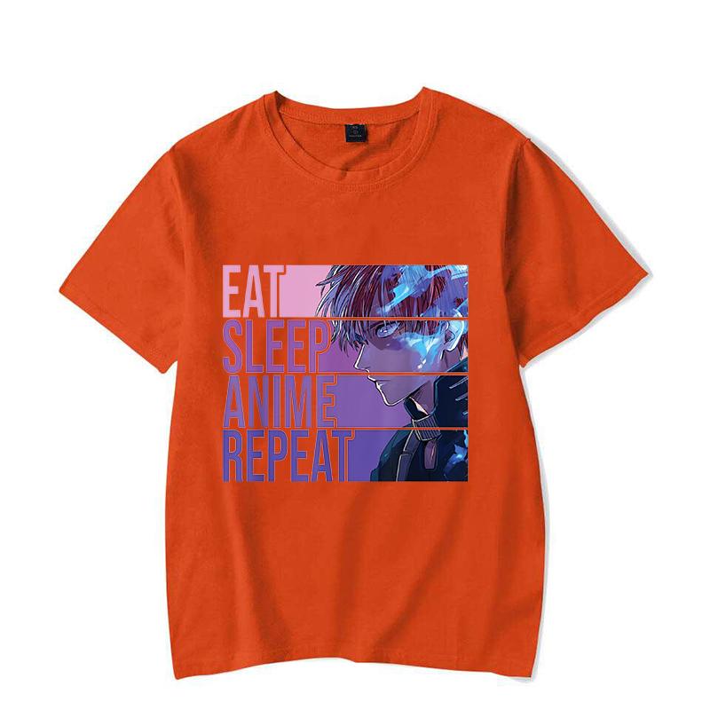 Funny Todoroki Shoto Print T-shirt Summer Casual Anime Graphic T Shirt Women Men Short Sleeve Round Neck Shirts