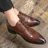 Chaussures de mariage pour hommes Chaussures habillées classiques pour hommes d'affaires Chaussures de mariage formelles élégantes à la mode Chaussures Oxford de bureau à lacets pour hommes