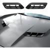 För Challenger huvventilationsgaller Trim Passform för Dodge Challenger 2015-2023 Svart Kolfiber Exteriörtillbehör 2 st