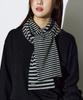 Hellenepaliseu Stripe Mix Combination Muffler [Gray]