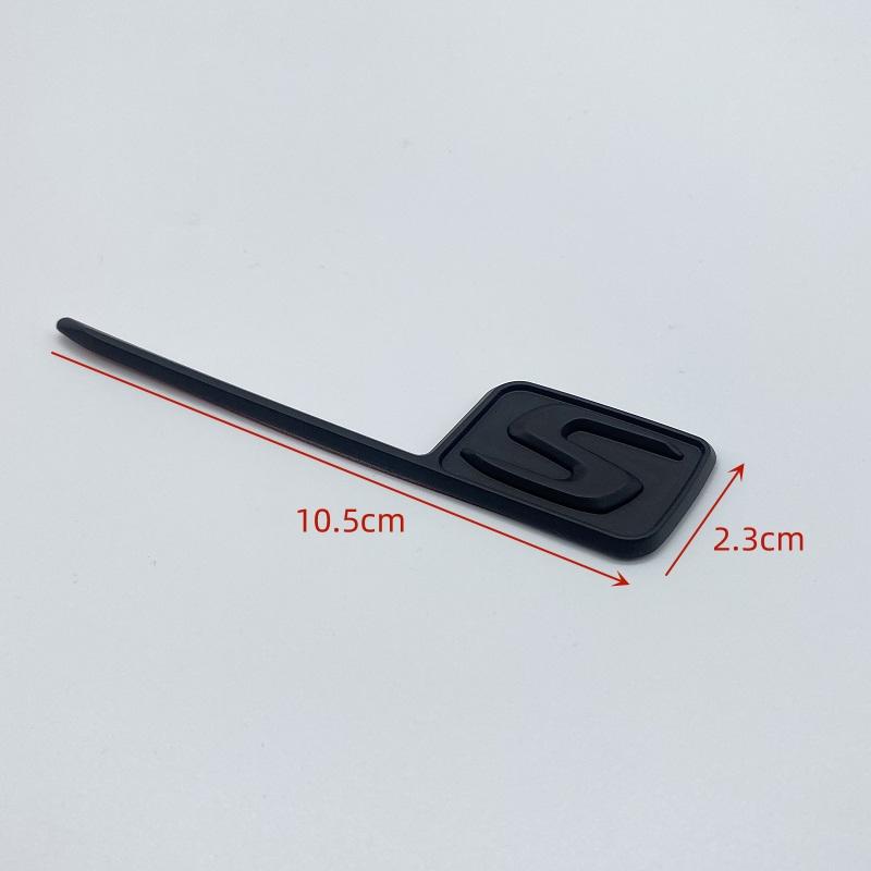 Emblemat Odznaka S ABS Naklejki na Bagażnik Samochodu Dla S E63S C63S GLC63S GLE63S GLS63S GTS GT43S GTR GT53 GT50 CLA45S Srebrny żółty czarny