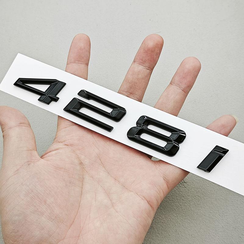 3D Car Letters Logo 428i 420i Badge Rear Trunk Badge Emblem Decals For BMW 4 Series 420i 428i F32 Tail Marking Accessories DN3