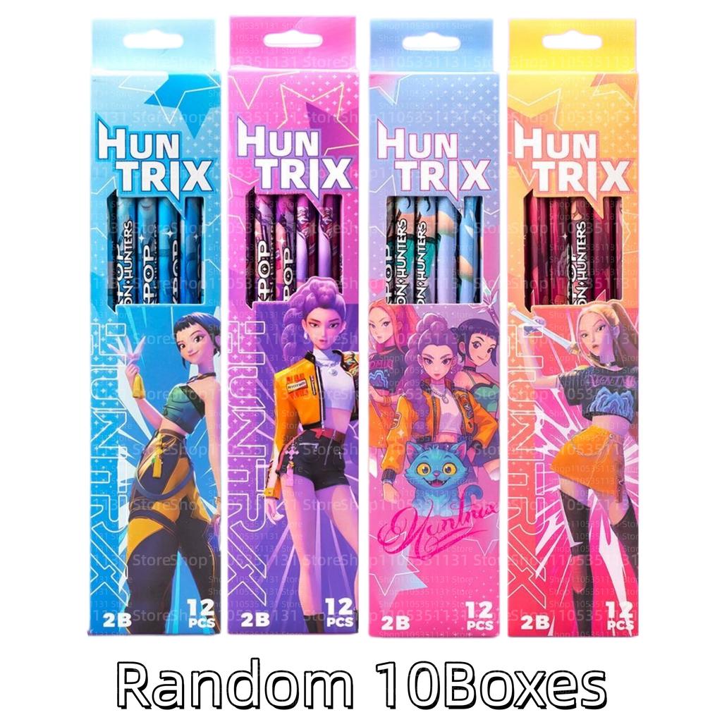 Filles d'Anime Lumi Mila Zoi Witch Hunter Crayons 2B HB Crayons de Couleur Mignon Dessin Animé Ensemble de Papeterie Étudiant pour l'Apprentissage Quotidien Cadeaux