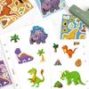 1/8/16/24PCS Cute Dinosaur Puzzle Stickers DIY Handmade Waterproof Face Stickers Creative Personalized Decoration