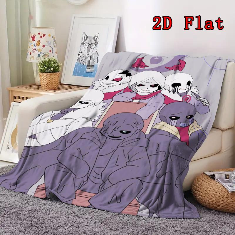 Mysterious Dungeon Anime 2D Flat Pattern Flannel Blanket High quality All Seasons Warmth and Comfort Perfect for Christmas Gifts.