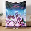 K-POP Anime Girls Group  Four Seasons Soft Warm Blanket  All-Season Thick Knit Polyester Bedspread for Bed, Camping, Travel  Perfect Gift