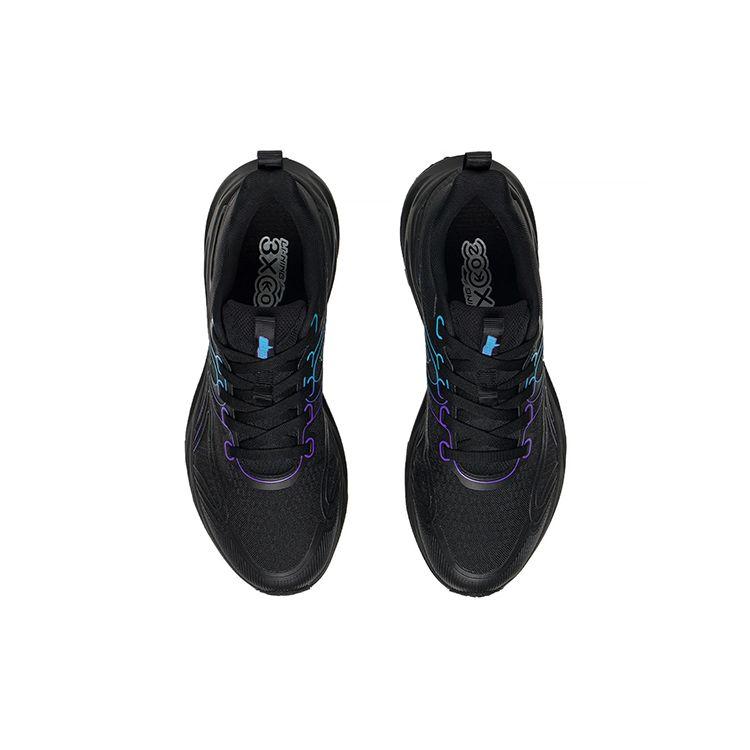 Li Ning Eazgo Comfortable Shock Absorbing Low Top Running Shoes Men Sneakers Black ARES023-2