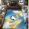 Atalanta FC Soccer Football Pattern Soft Area Rug Non Slip Indoor Floor Carpet Sports Decor Mat for Bedroom