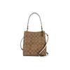 Town Coated Canvas Leather Bucket Bag , Crossbody Handbag Women's Brown (Unisex) Handbags 2312 IMRO8