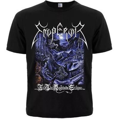 Kaiser "In The Nightside Eclipse" Schwarzes T-Shirt mayhem bathory