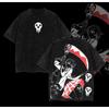 Anime Soul Eater Maka Albarn Printed Tee Men Women Short Sleeve Cotton Tshirts Vintage Washed T-shirt