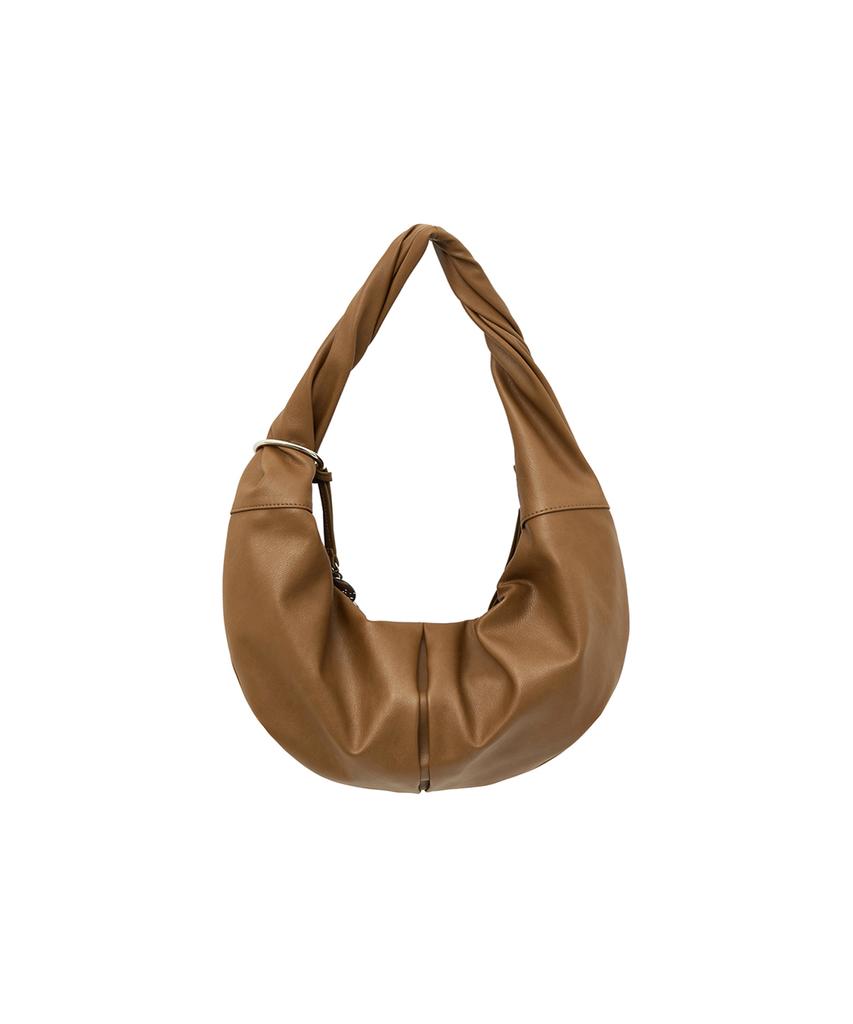Matin Kim Twist Handle Small Hobo Bag In Brown