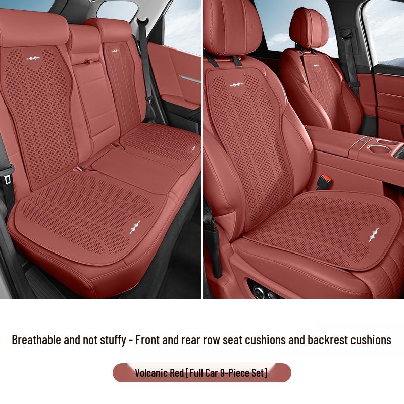 BYD Summer Seat Cushion: Ultra-Thin, Breathable, Universal Fit for Titanium 3/7, Leopard 5/8