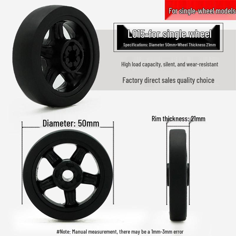 Universal Wheel Replacement for Luggage Suitcase: Leather Caster Rubber Roller Rim Repair Accessories