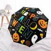 1pc Creative Happy Halloween Durable Cartoon Folding Umbrella, Portable Compact Umbrella for Men and Women A032