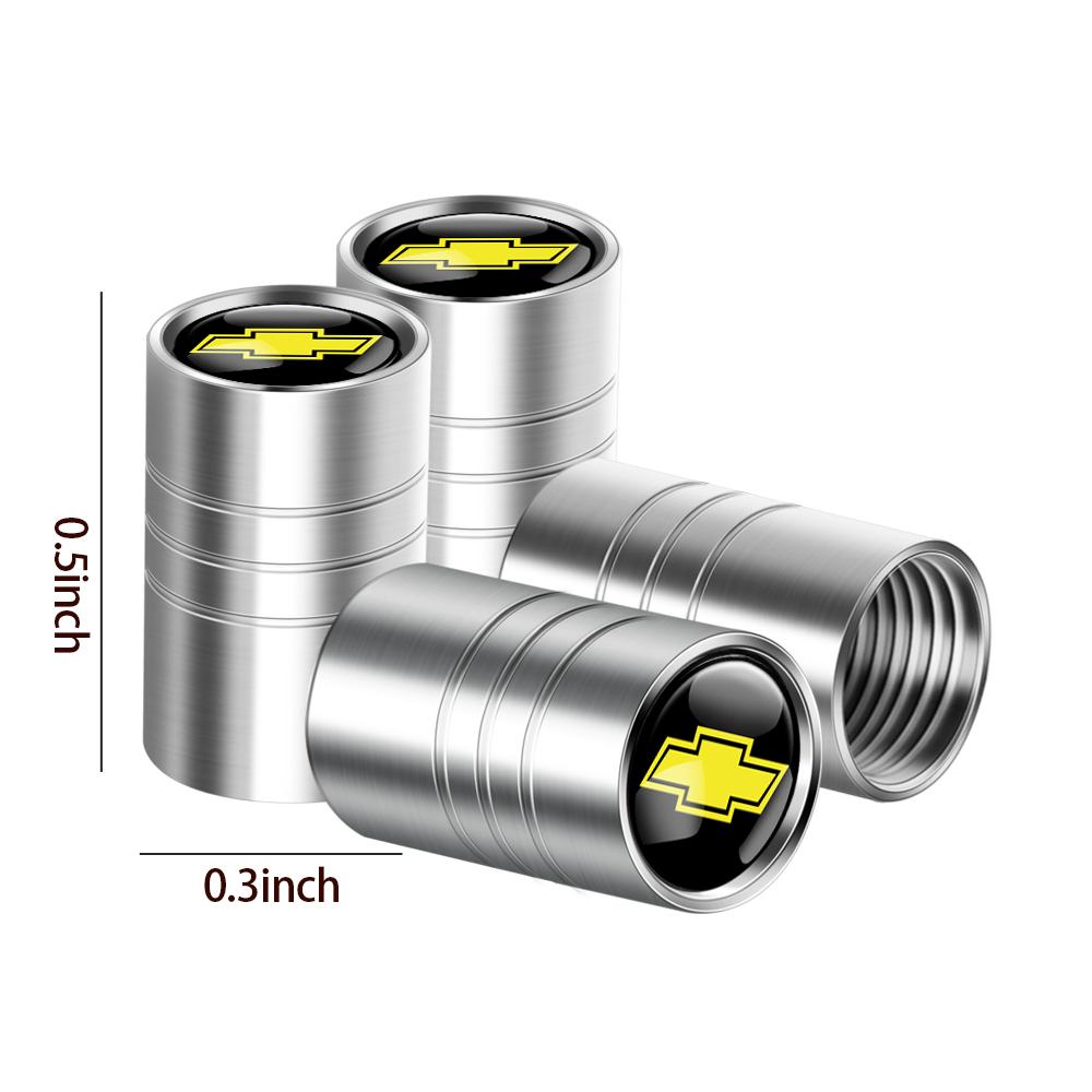 4pcs Car Metal Wheel Tire Valve Caps Cover For Chevrolet Cruze Lacetti Captiva Aveo Trax Impala Camaro Equinox  R77 SS Z71 Spark Sail