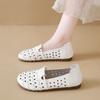 Retro Soft-soled Single Shoes for Women's Summer New Hollow and Breathable Casual Flat Bottom Comfortable One Pedal