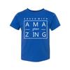 Unisex Christian T Shirt Featuring Saved With Amazing Grace Square Graphic Desig