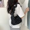 Versatile Polka Dot Underarm Bag Large Capacity Nylon Messenger Pouch  Travel