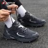 BAASPLOA Męskie buty do biegania Skóra + siateczka Oddychające, antypoślizgowe męskie buty do noszenia na zewnątrz Sportowe, lekkie buty do koszykówki do biegania