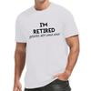 Retraité et Détendu: T-shirt décontracté à manches courtes pour homme - Lavable en machine - Parfait pour les sports d'été et les loisirs - Pour hommes - Cadeau idéal pour la retraite
