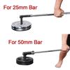 Rowing T-Bar Facile à Installer 25mm/50mm Accessoire Barre d'Haltères Landmine Solide Inserts pour Poids Maison