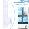 Air Conditioner Window Seal Kit Portable Air Conditioner Tilting Sloping Cover With Fastener & Hook Tape