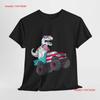 Cute Dino Monster Truck 4th Of July T Shirt Kids Usa Flag Vintage Casual Unisex Fashion Top For Everyday Wear