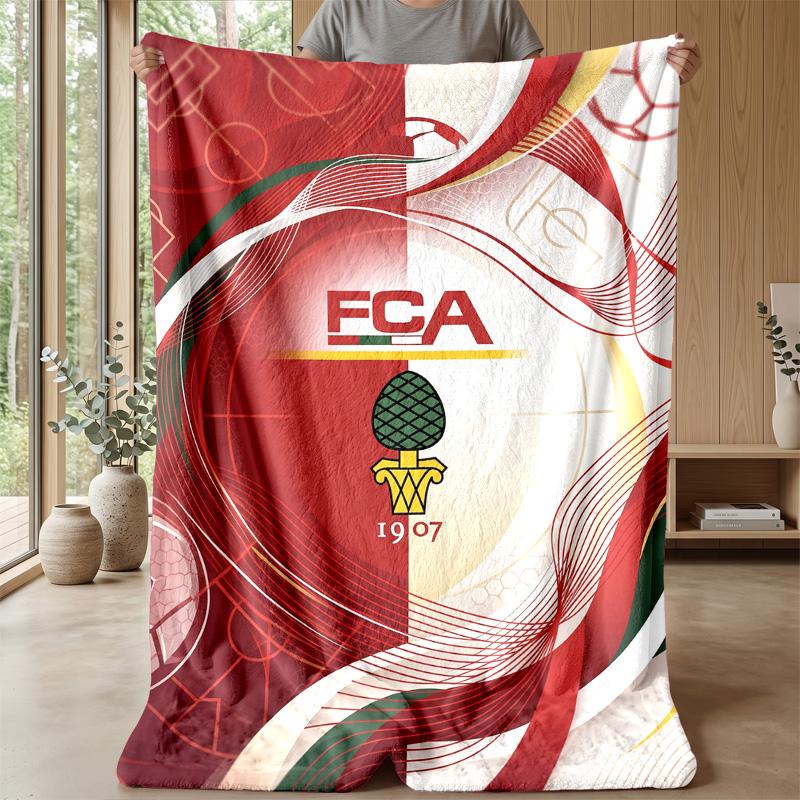 FC Augsburg FC Pătură Moale din Fleece de Flanelă Ușoară Confortabilă Călduroasă Pătură Aruncată Pentru Canapea Pat Decor Acasă