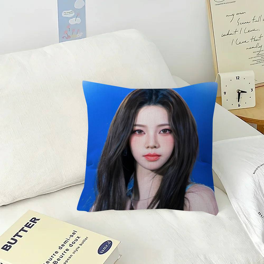 Korean idols KKKARINA  Pillow Covers Cartoon Sofa Decorative Home Doublesided Printing Short Plush Cute Cushion Cover