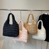 Gefaltete Wolkentasche Damen Daunen Baumwollkleidung Bubble Bag Große Kapazität Tragetasche Pendler Umhängetasche Plissee-Tasche
