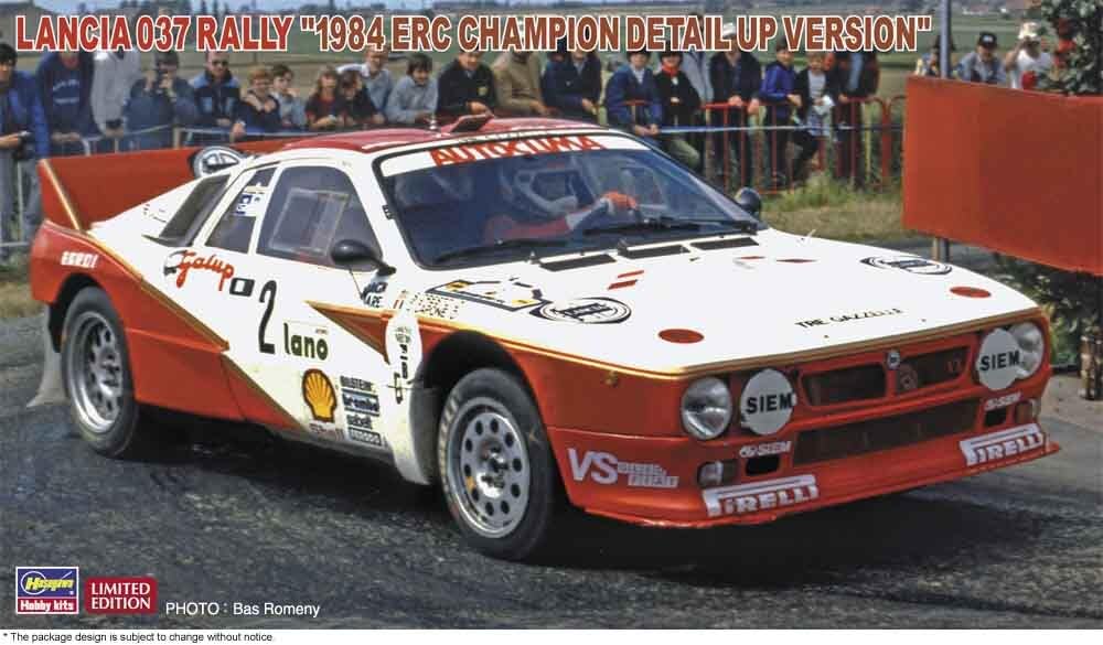 Hasegawa Lancia 037 Rally 1984 ERC Champion Detail Up Version Plastic Model SP505 1/24