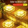 Solar Sensor LED Garden Ice Brick Light