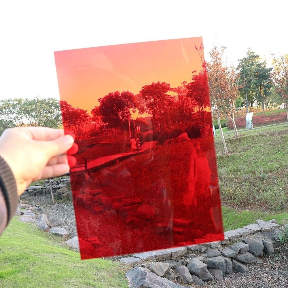10Pcs DIY Color Filter Gel Film A4 Clear Transparent Transparent PVC Sheet 0.3mm Thickness Color Acetate Sheet