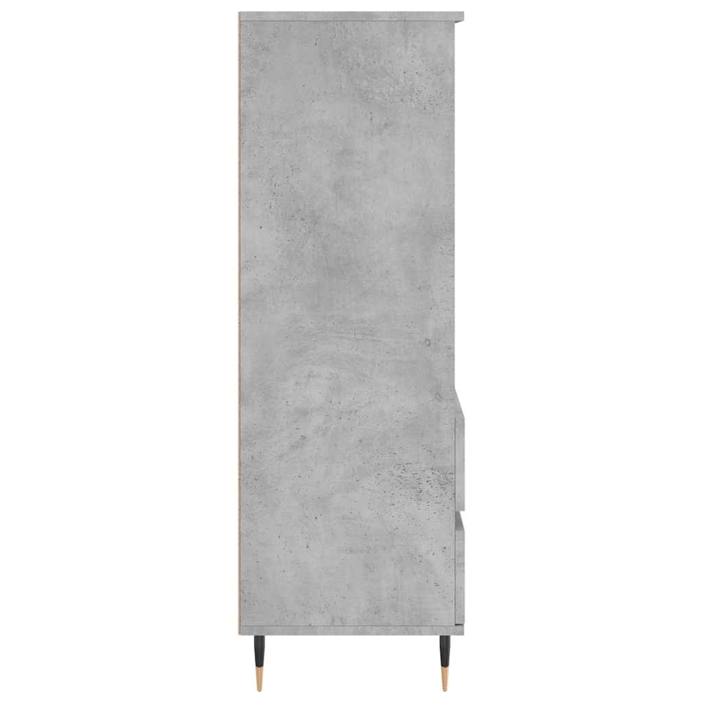 Vidaxl Tall Cabinet, Concrete Grey, 40X36X110Cm, Wood-Based