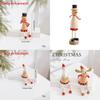 Santa Claus Reindeer Snowman Wooden Tabletop Ornament For Holiday Scene Setting