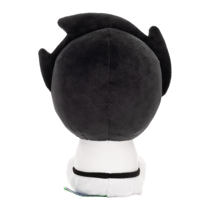 Cute Homestuck John Egbert Plush Toy Cute Sitting Character Stuffed Doll Soft Plushie with Green Ghost Print Home Sofa Decor Gift for Game Comic Fans