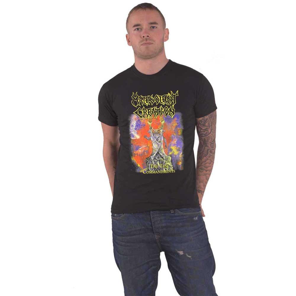 Malevolent Creation T Shirt The Ten Commandments new Official Mens Black Unisex T-Shirt