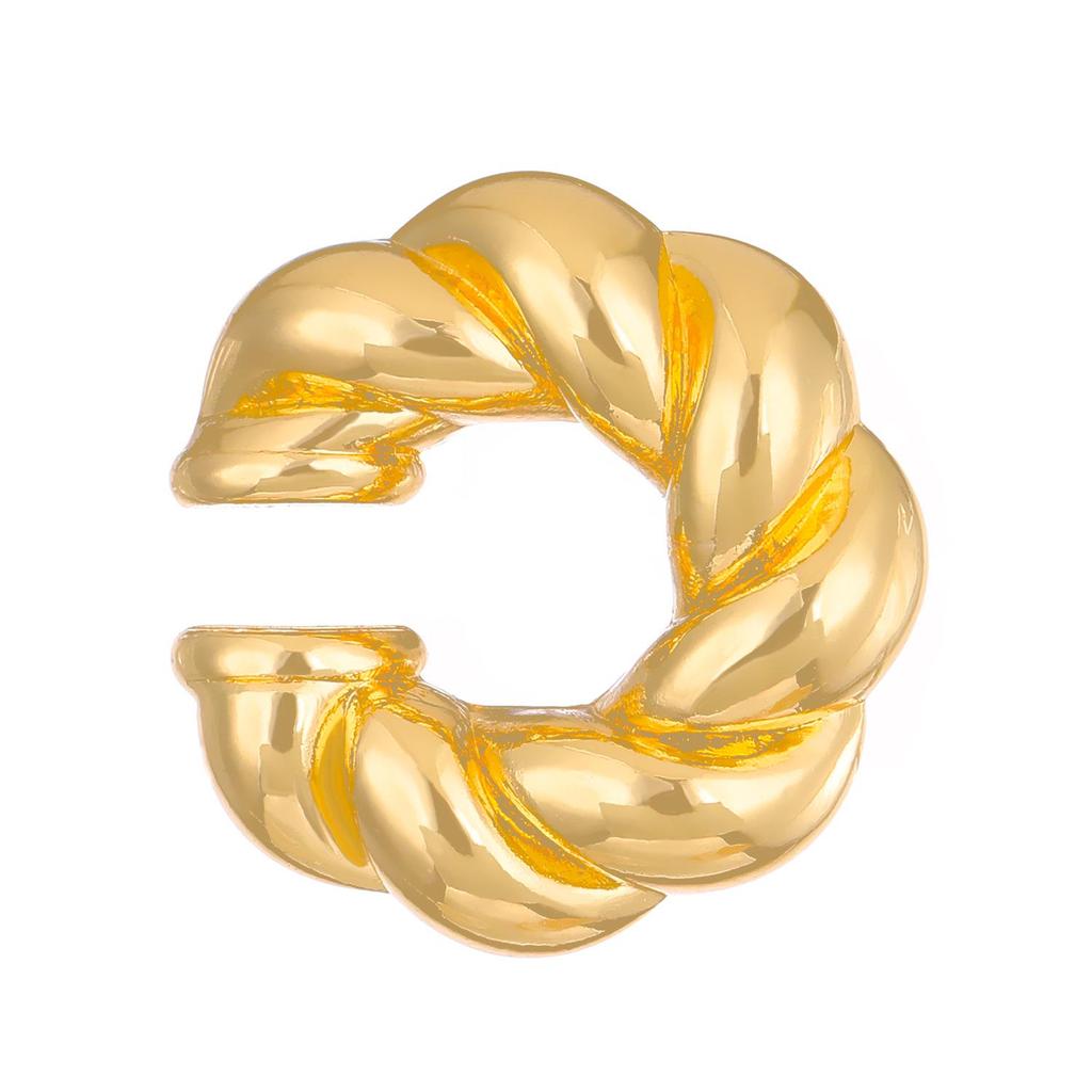 Boucles d'oreilles manchette d'oreille cylindrique épaisse style européen et américain pour femmes