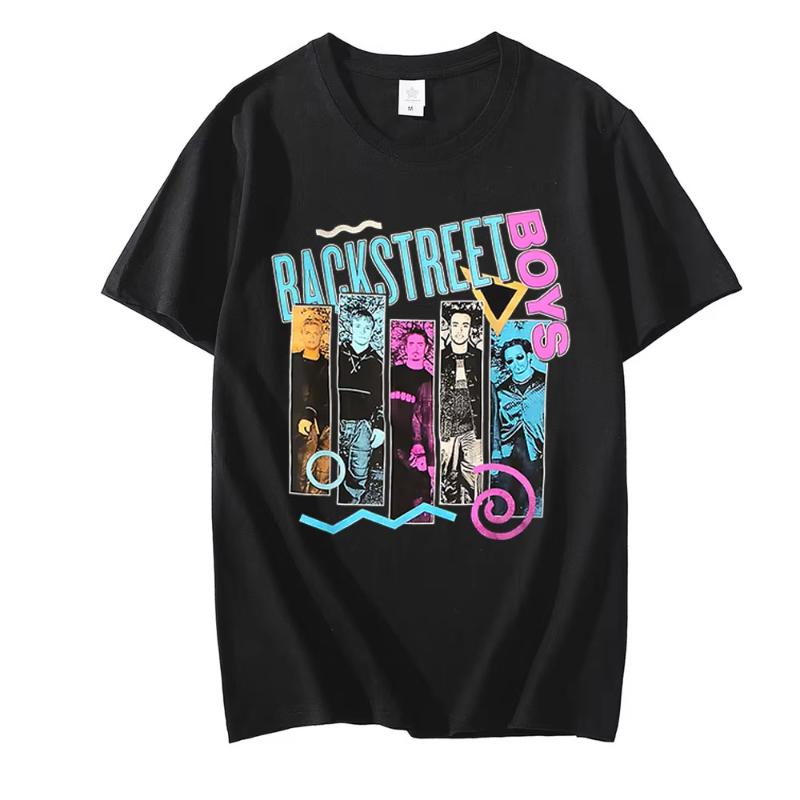 Tričko Backstreet Boys Unisex 90s Vintage Tričko Klučičí Kapela Unisexs WoUnisexs Throwback Pocta Trička Vtipné Hip Hop Streetwear