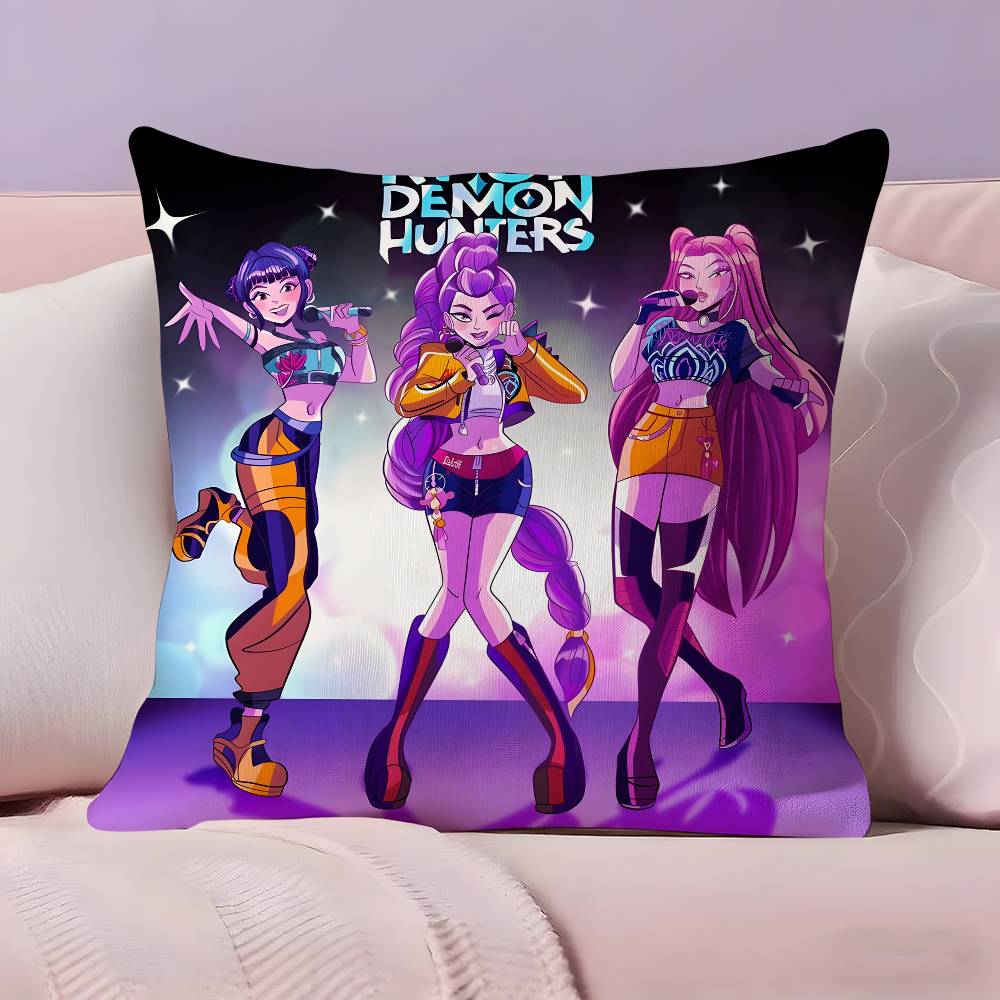 Hot Movie KPopS D-Demon H-Hunters Pillow Case Pillowcase Ultra Soft Skin Friendly Fabric Cloud Like Comfort & Concealed Zipper
