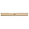 Celco Wooden Ruler with Metal Edge 30cm