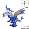 MOC Animals Building Blocks Forest Zoo Saber Toothed Tiger Bear Elk Elephant Eagle Shark Monkey Lion Mini Brick Toy Kid Gift S09