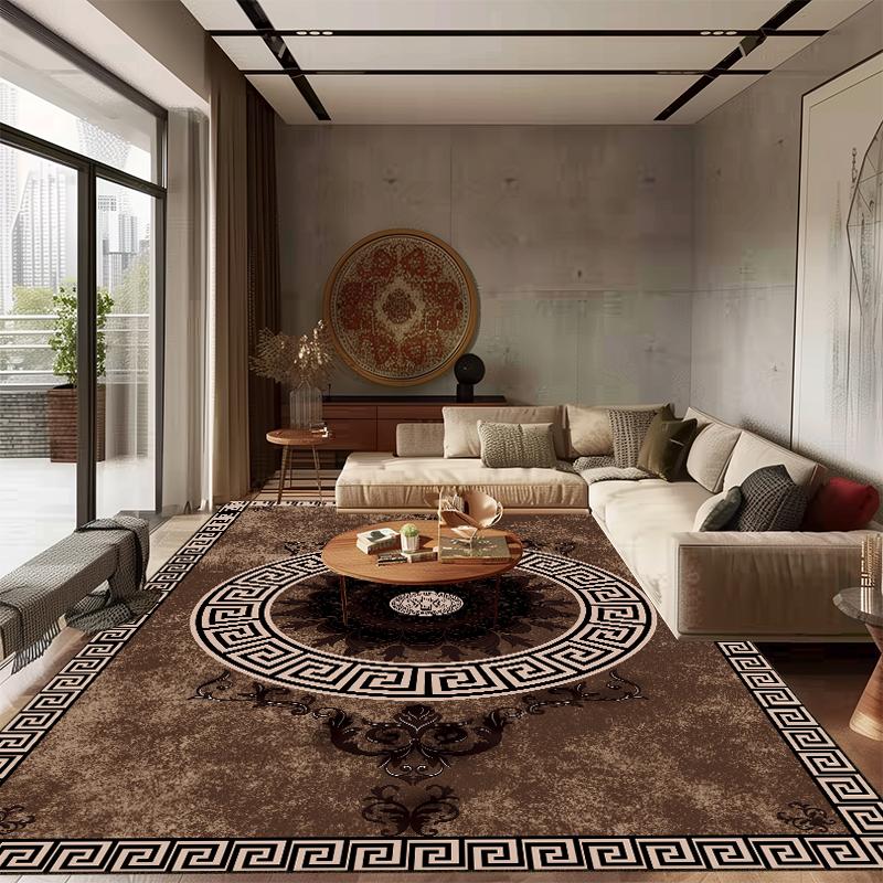 Tapete Persa Grande Área Decoração Sala de Estar Tapete de Casa Confortável Macio Tapete de Quarto ao Lado da Cama Antiderrapante Lavável Tapete de Sala