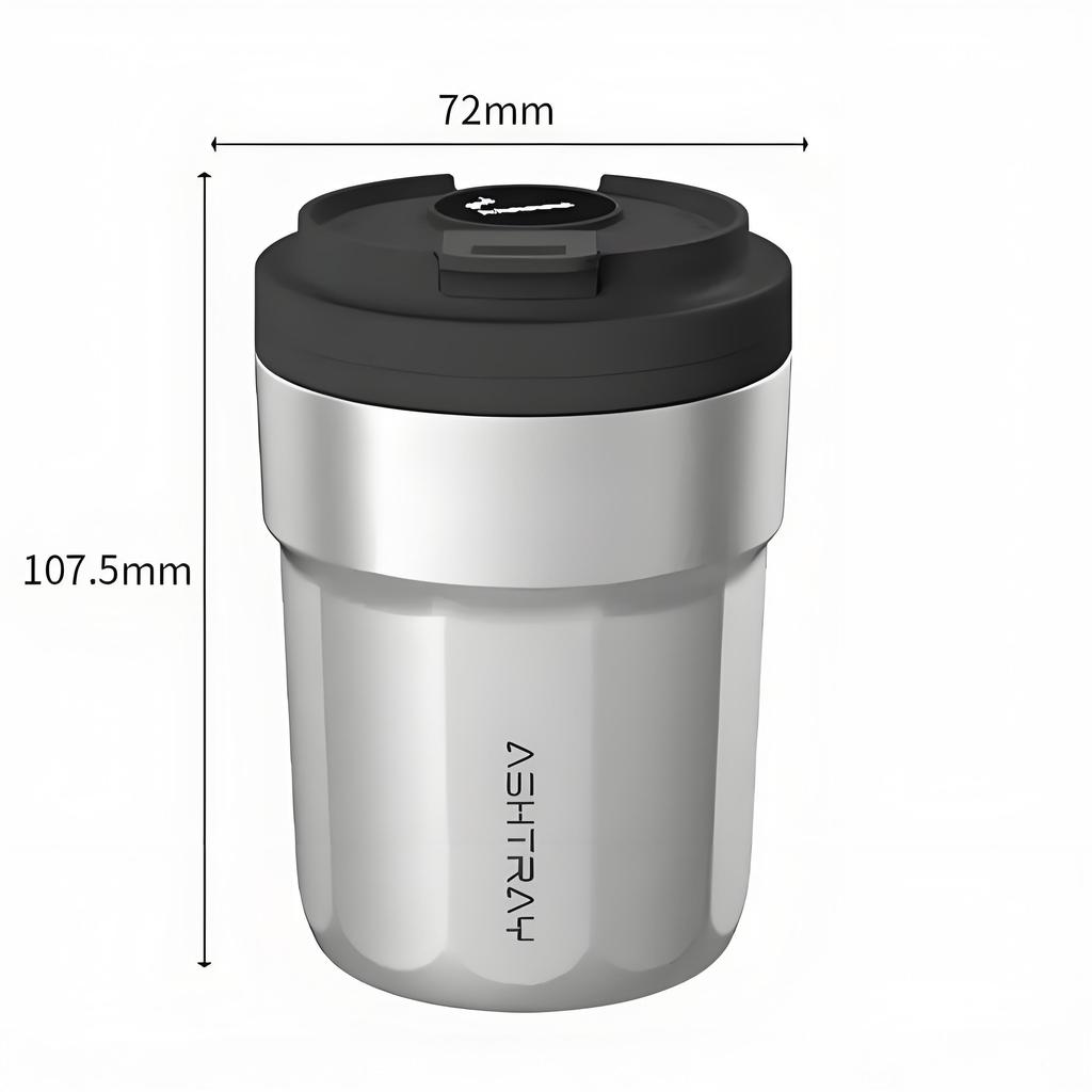 Car Coffee Cup Style Ashtray Garbage Coin Storage Cup Container Cigar Ashtray Holder Metal Lining & ABS Shell Car LED Ashtray