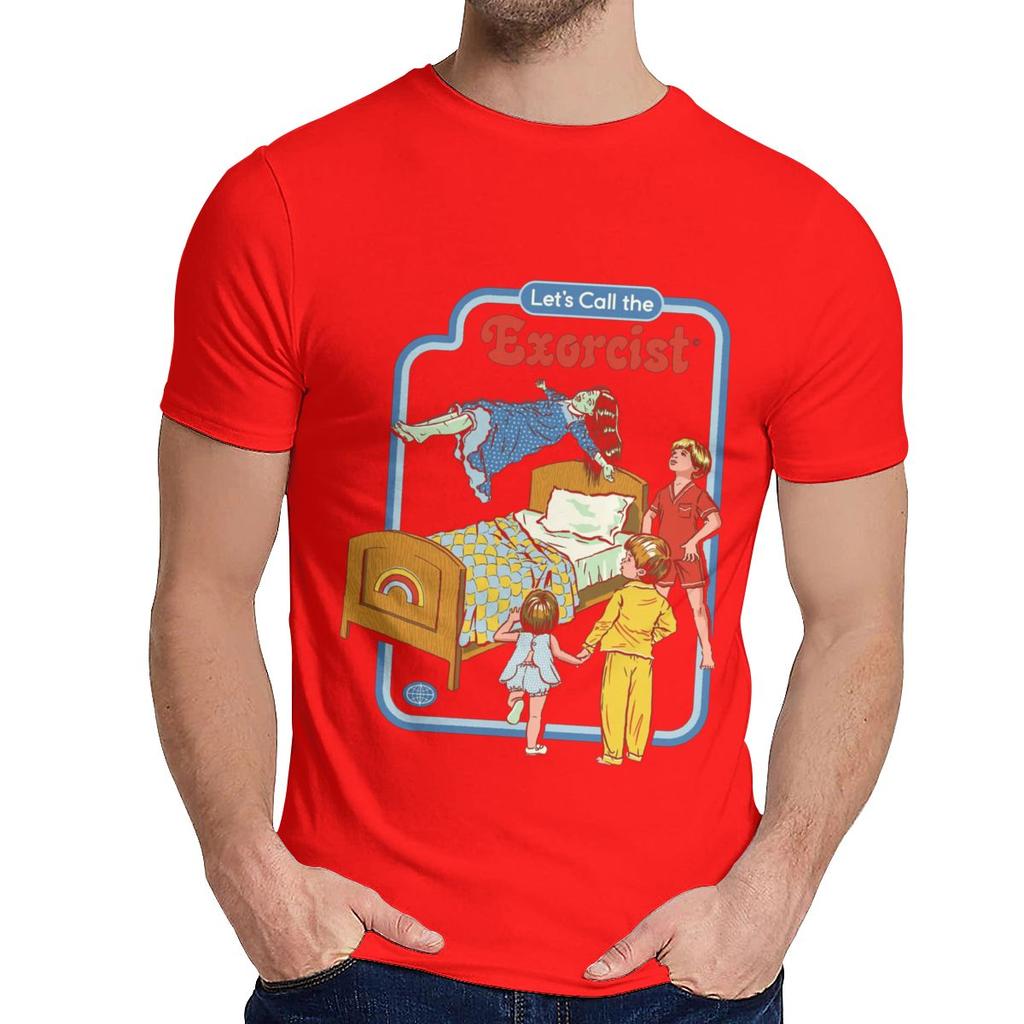 Haute qualité diables occultes satanisme exorcisme t-shirt laissez S appeler l'exorciste t-shirt mode