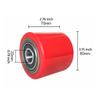 2x Forklift Wheels Forklift Wheel Professional ID 20mm Forklift Accessories with Bearings Spare Part Sturdy Pallet Truck Wheels