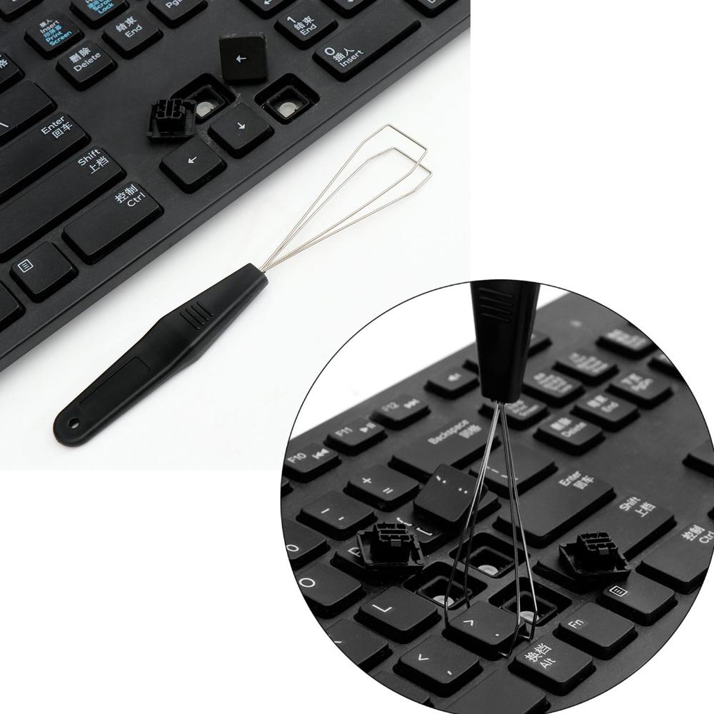 New Simple Mechanical Metal Keyboard Remover Key Cap Puller Cleaning Tool