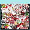 Série Natalina Festiva Adesivos de Papai Noel e Boneco de Neve Perfeitos Para Malas e Laptops